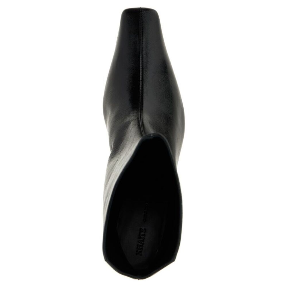 Khaite Black Calfskin Ankle Women's Boots - Picture 4 of 4